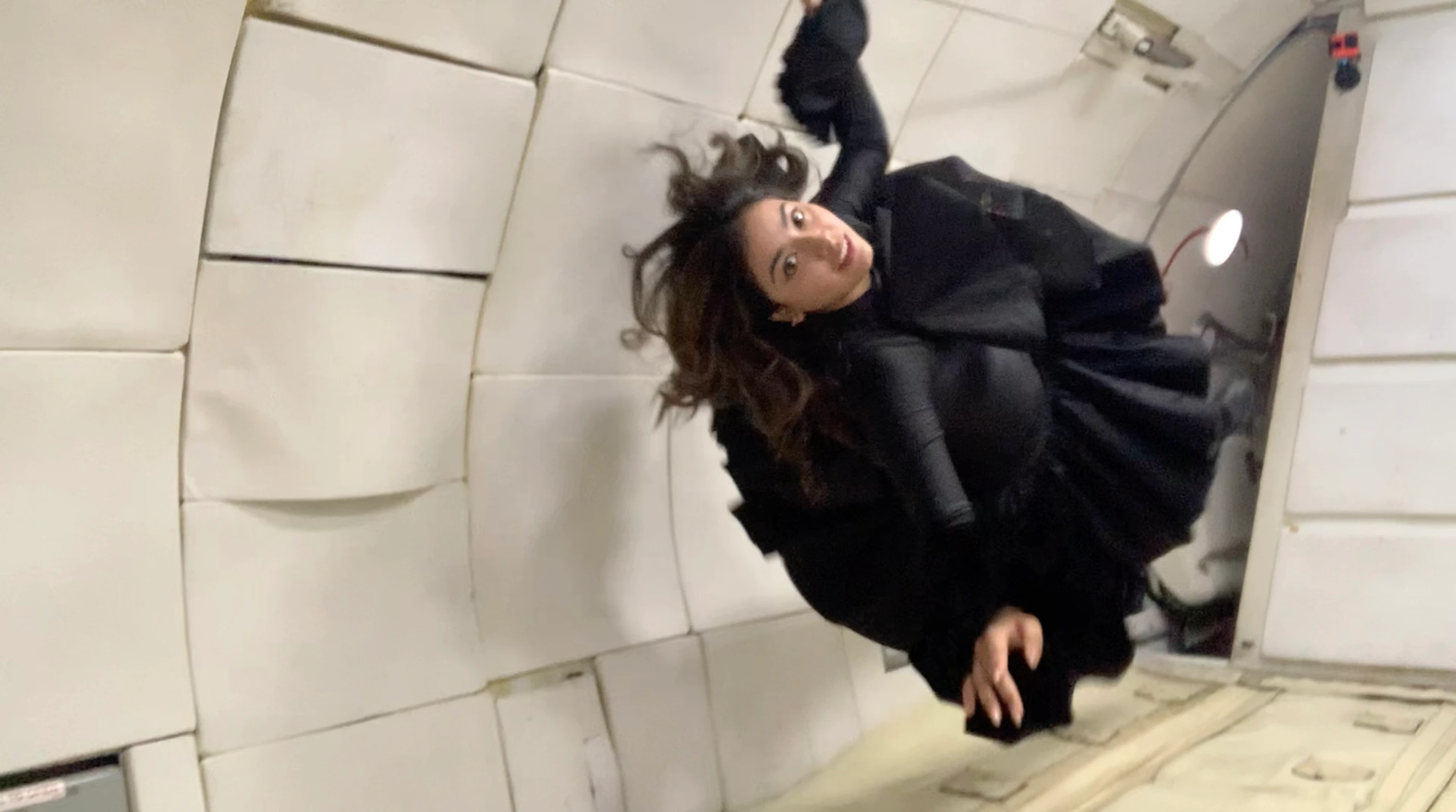 Zero-g, flowers spreading in weightlessness